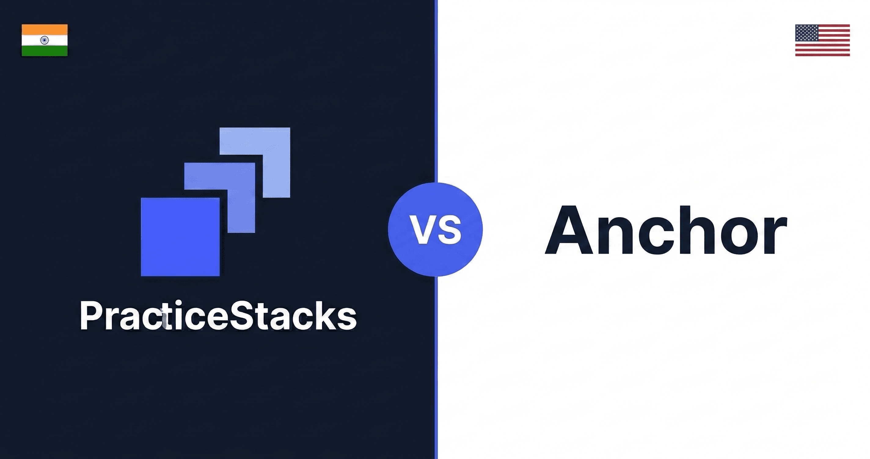 PracticeStacks comparison cover image for practicestacks-vs-anchor-billing-software-india